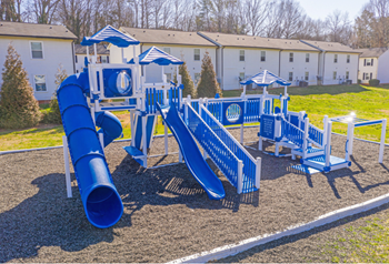 our playground is equipped with a variety of equipment for children to enjoy at Ashbrook Village, Gastonia, NC